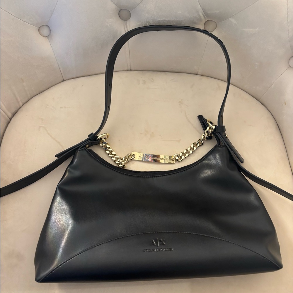 Black Armani Exchange Shoulder Bag